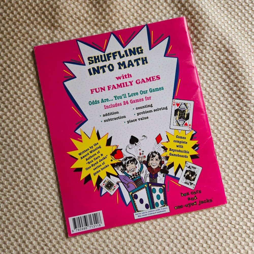 4/$20 Shuffling Into Math - With Fun Family Games - Paperback - Picture 3 of 3